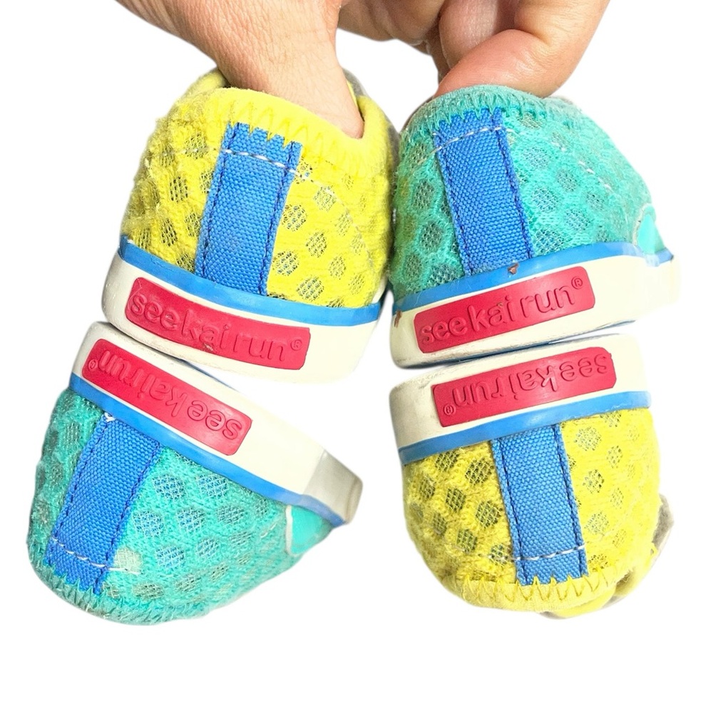 See Kai Run Saylor Sneaker Toddler Size 6 Breathable Mesh Velcro Shoes 2 Pairs - Picture 4 of 10